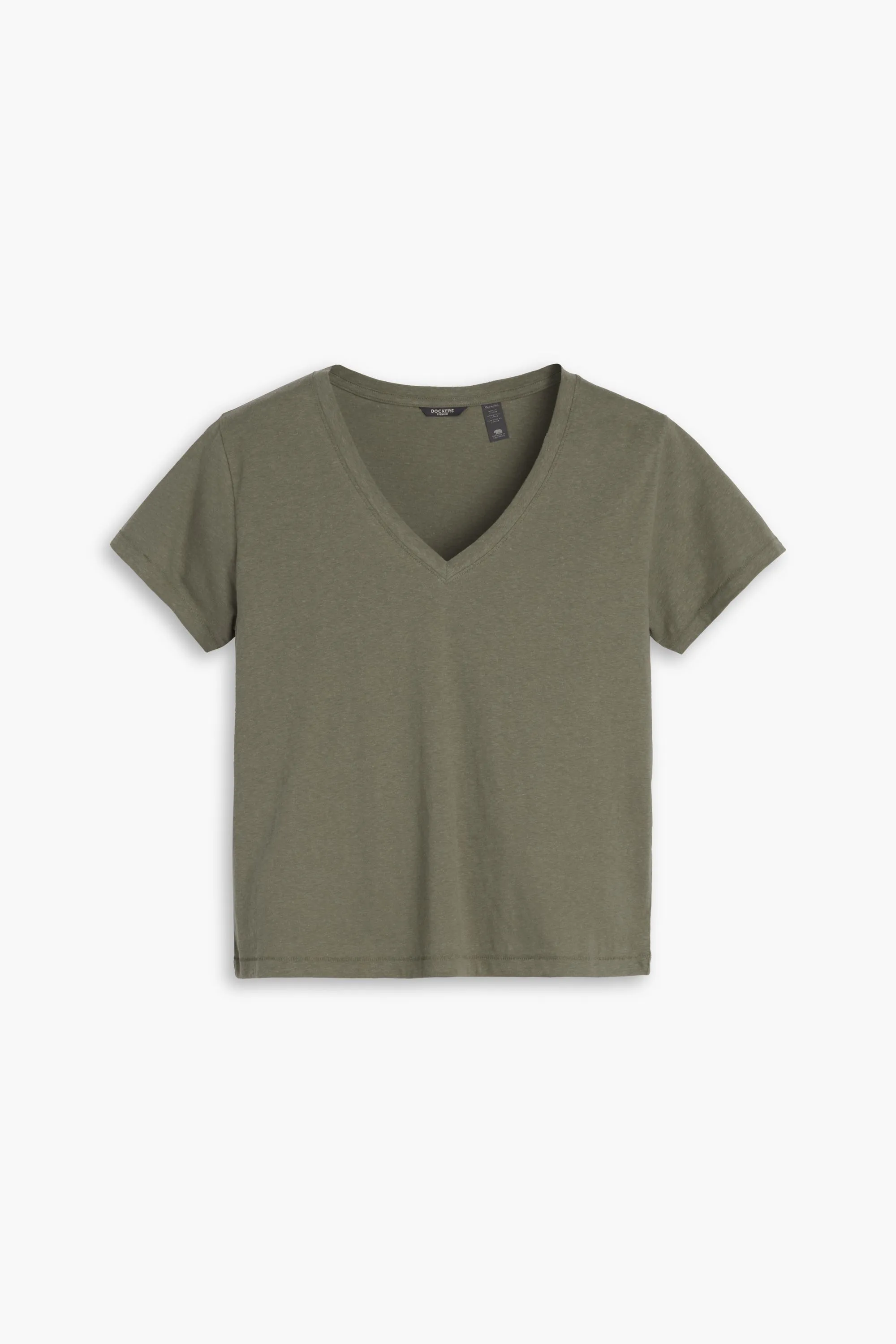 WOMEN'S DEEP VNECK TEE SHIRT