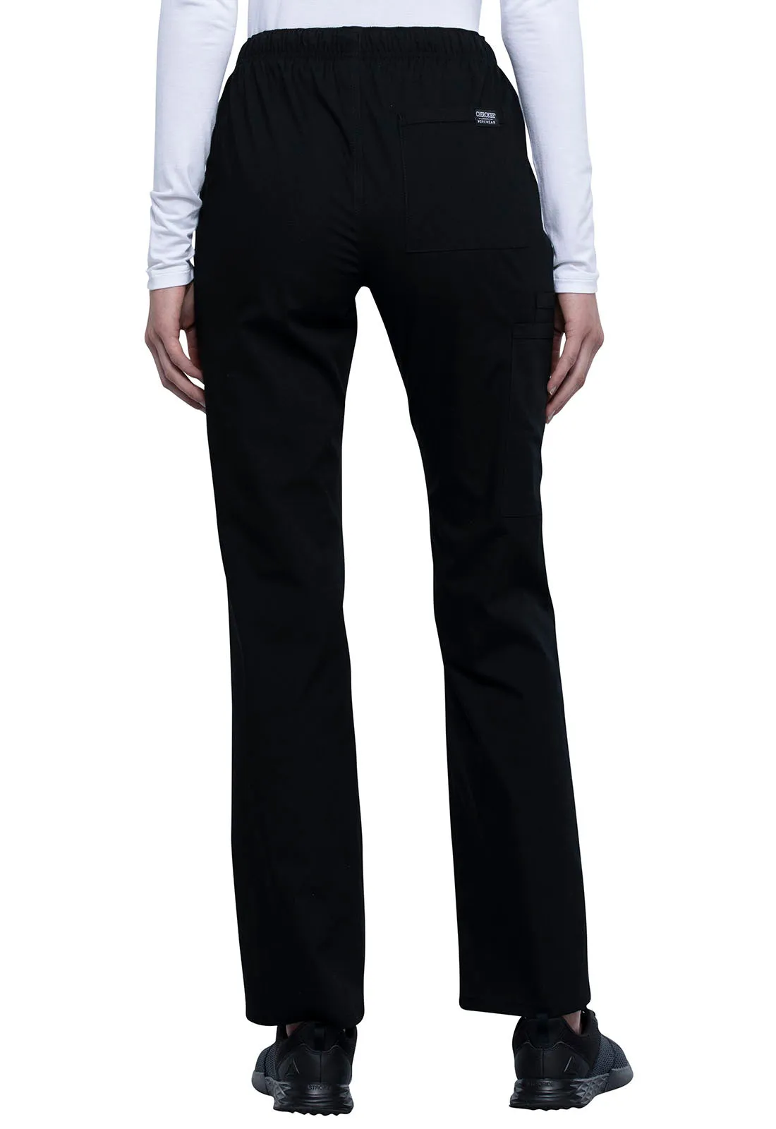 WORKWEAR Professionals Unisex Straight Leg Drawstring Pant in Black