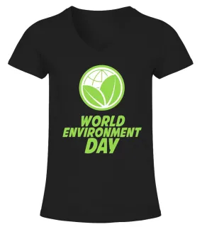 World environment day 2017 t-shirt Camiseta cuello pico Mujer