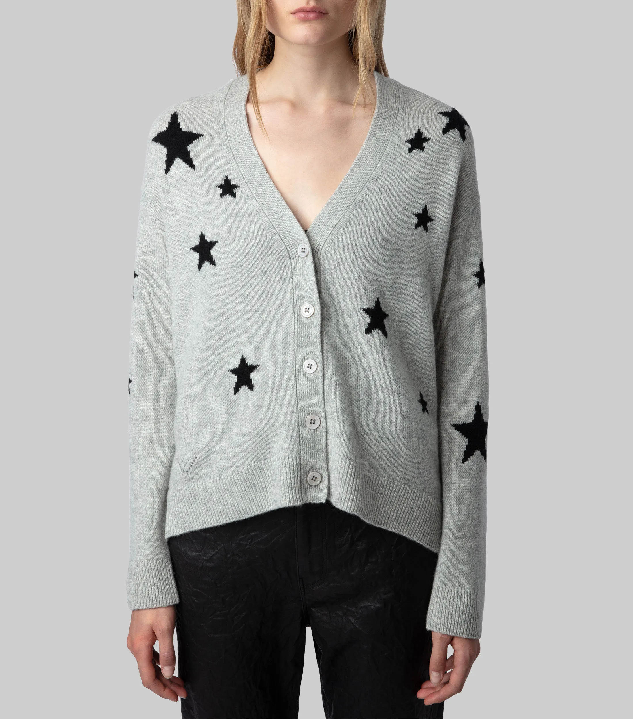 Zadig & Voltaire Cárdigan de cuello V con estrellas Mujer