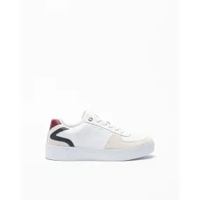 Zapatillas blancas Tommy Hilfiger LEATHER COURT SNEAKER Blanco