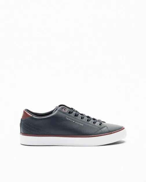 Zapatillas Tommy Hilfiger TH HI Vulc Core Low Leather Ess Azul