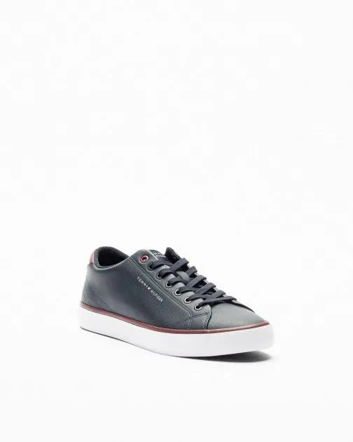 Zapatillas Tommy Hilfiger TH HI Vulc Core Low Leather Ess Azul