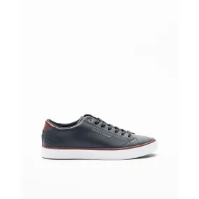 Zapatillas Tommy Hilfiger TH HI Vulc Core Low Leather Ess Azul