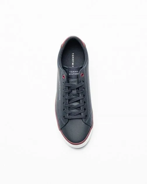 Zapatillas Tommy Hilfiger TH HI Vulc Core Low Leather Ess Azul