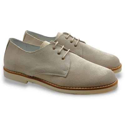 Zapato comunion niño guxs ante beige