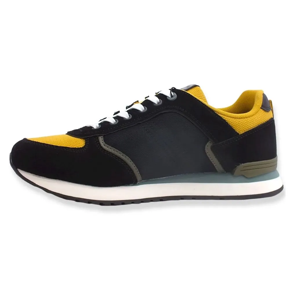 Zapatos Colmar Travis Block Black Ochre Sage Green