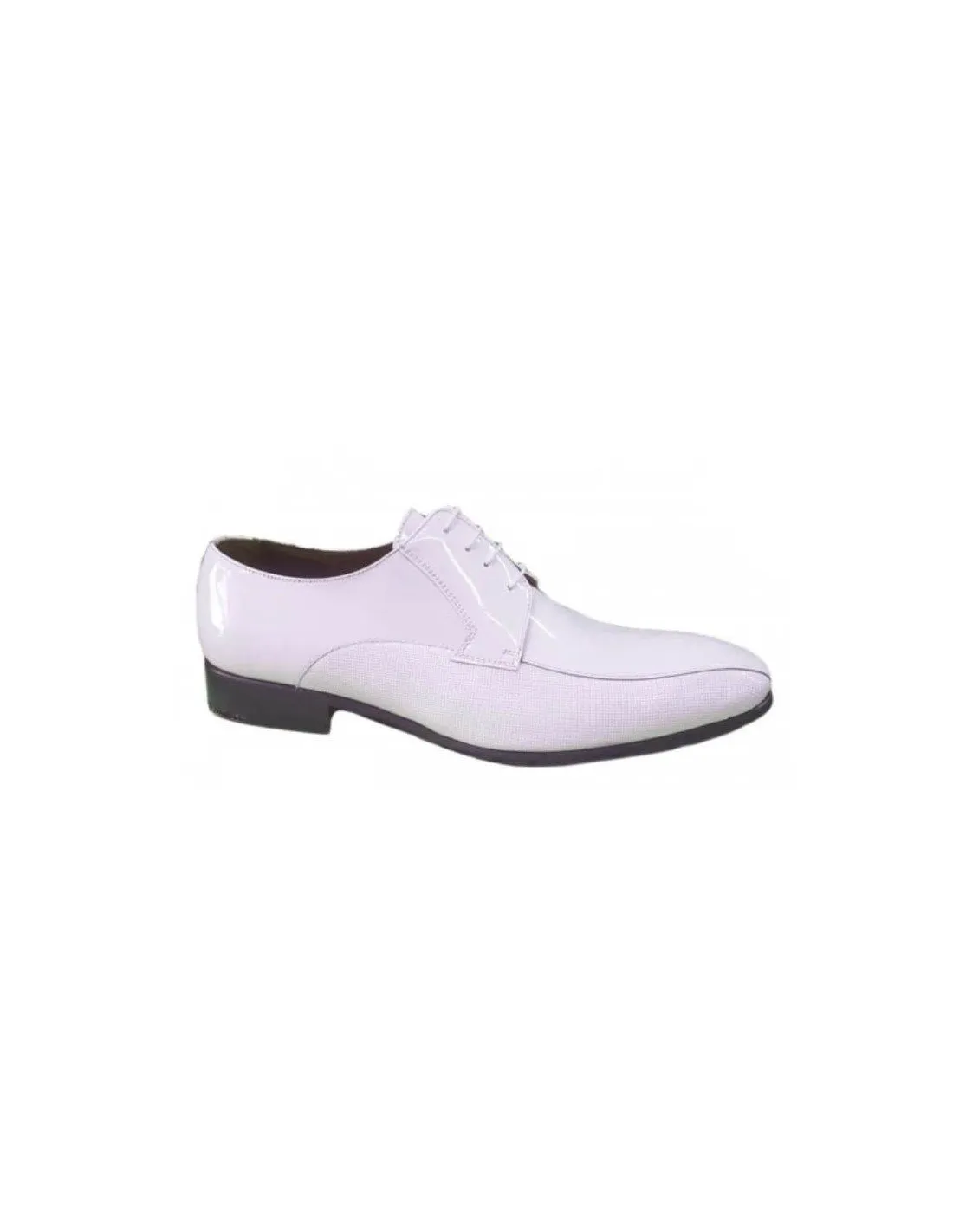 Zapatos hombre charol blanco