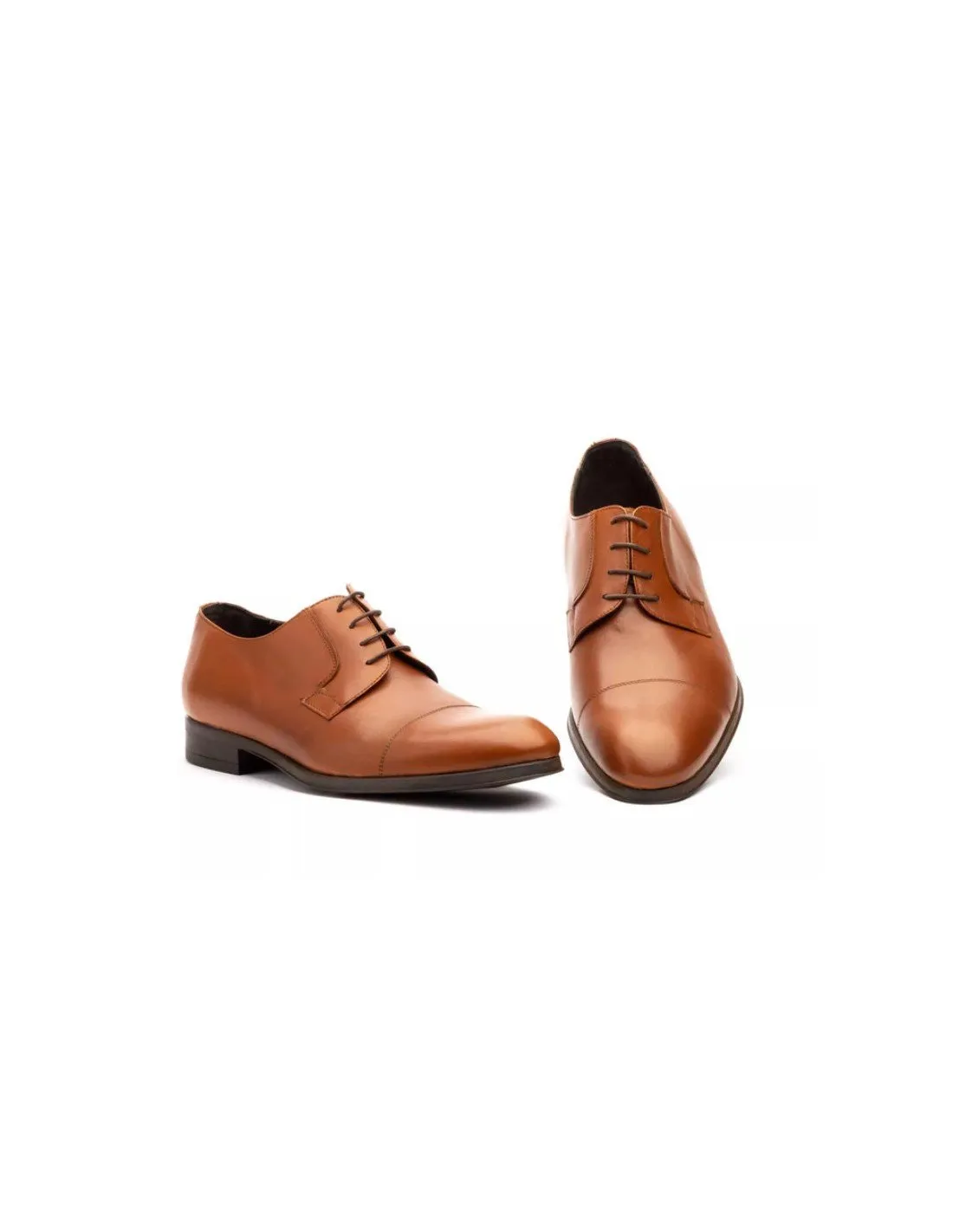 Zapatos hombre derby piel cordones