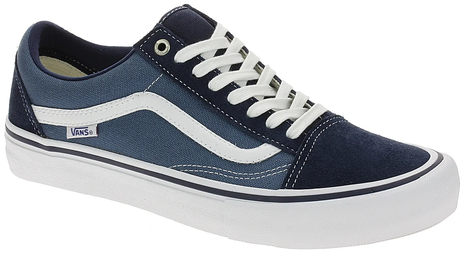 zapatos Vans Old Skool Pro - Navy/Stv Navy/White - men´s