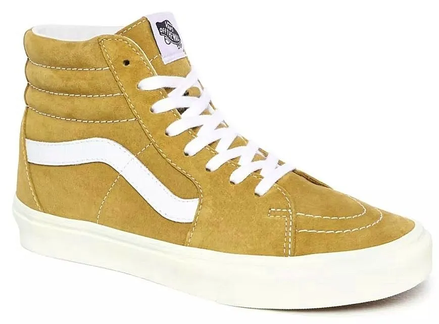 zapatos Vans Sk8-Hi - Pig Suede/Honey Gold/True White