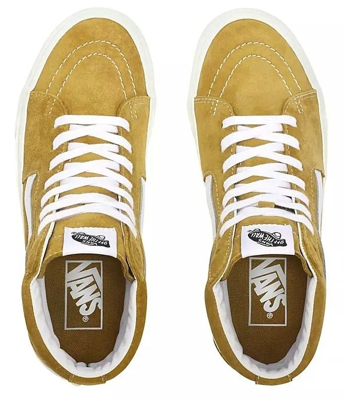 zapatos Vans Sk8-Hi - Pig Suede/Honey Gold/True White