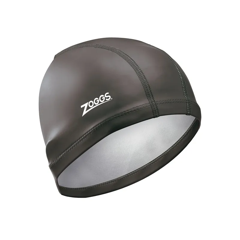 Zoggs Gorro Natación Nylon-Spandex PU Coated Negro