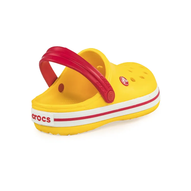 Zueco Crocs Crocband Niño Amarillo 